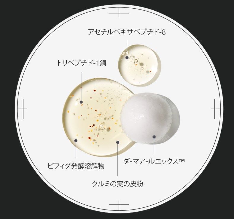 成分が可視化されている