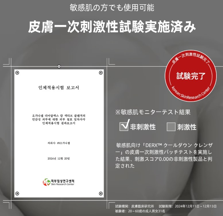 成分テスト結果